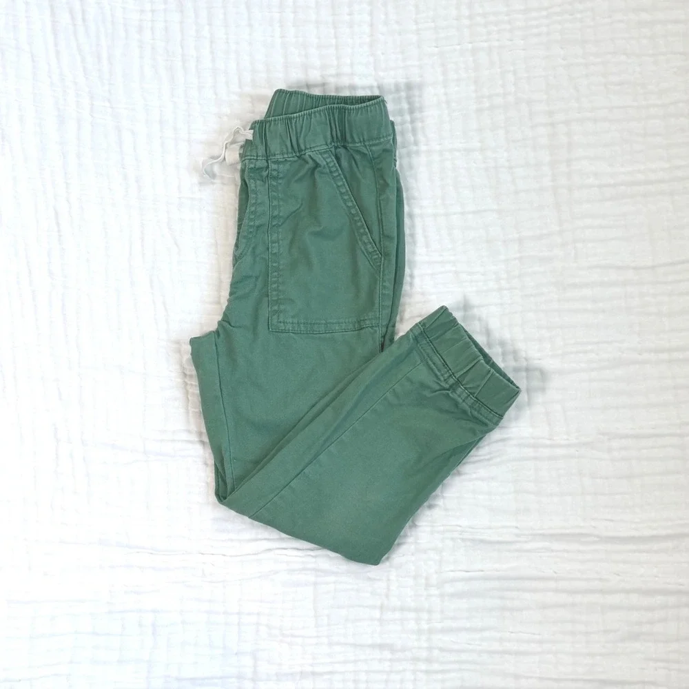 Baby Gap Toddler Boys Pull On Jogger Pants Size 4T Green Elastic Waist Pocket